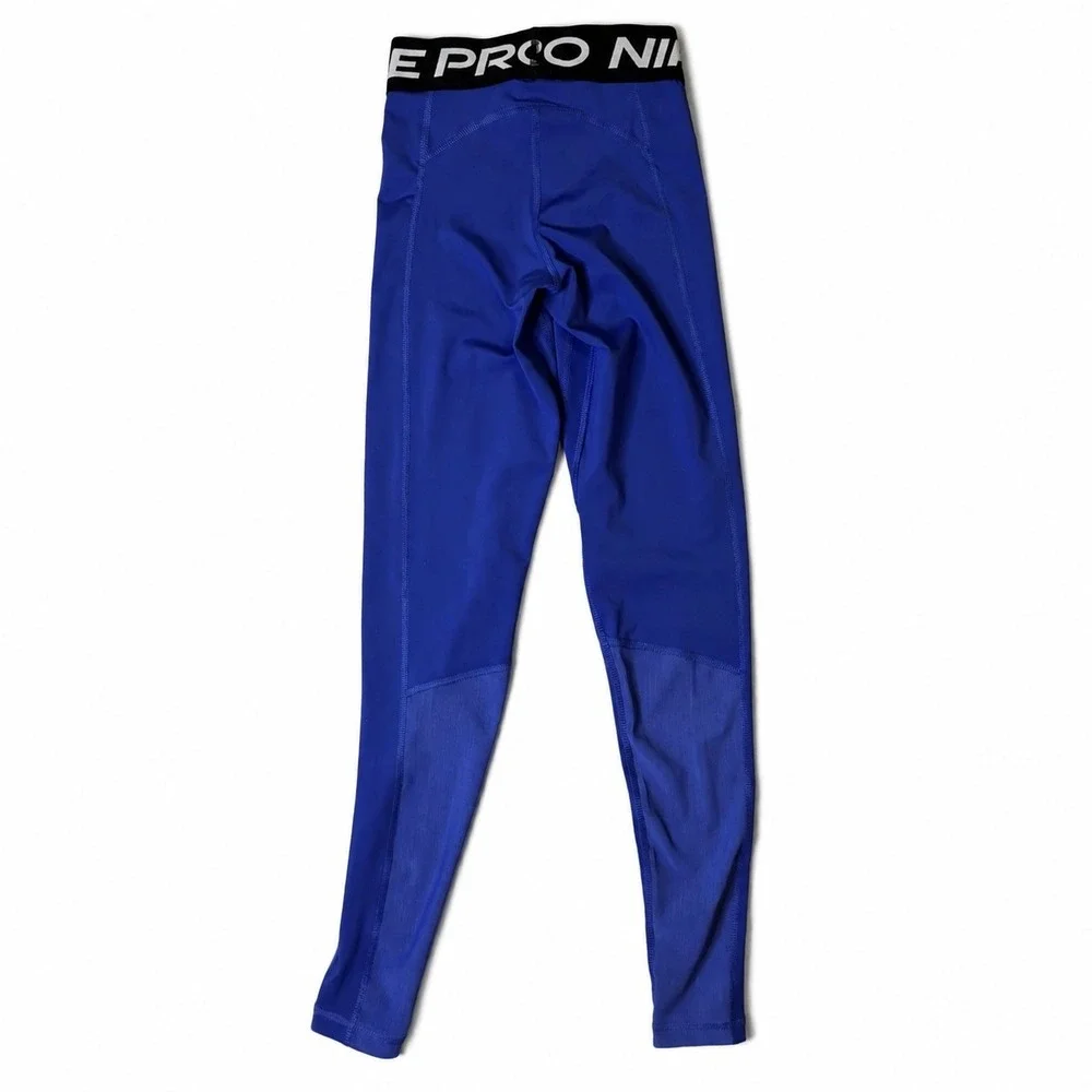 Nike Pro Dri-FIT | Women Royal Blue Compression Leggings|Gym Tights | Size XXS